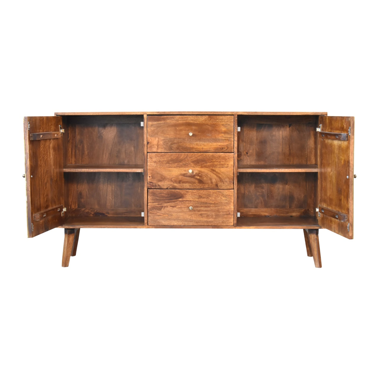 Zen Sideboard Chest of Drawers | Chestnut Solid Mango Wood