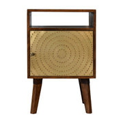 Zen Bedside Table | Chestnut Solid Mango Wood