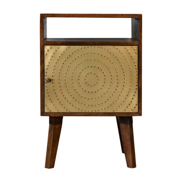 Zen Bedside Table | Chestnut Solid Mango Wood