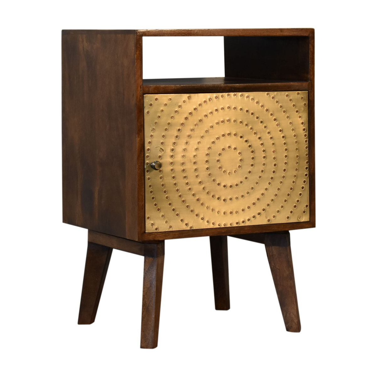 Zen Bedside Table | Chestnut Solid Mango Wood