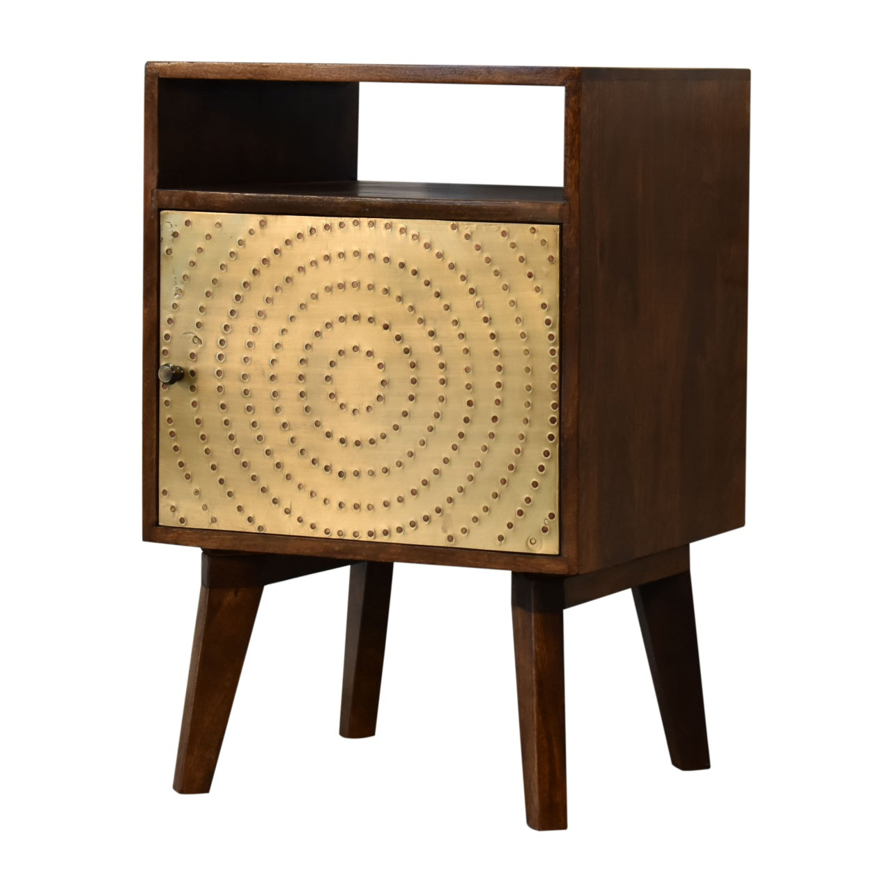 Zen Bedside Table | Chestnut Solid Mango Wood