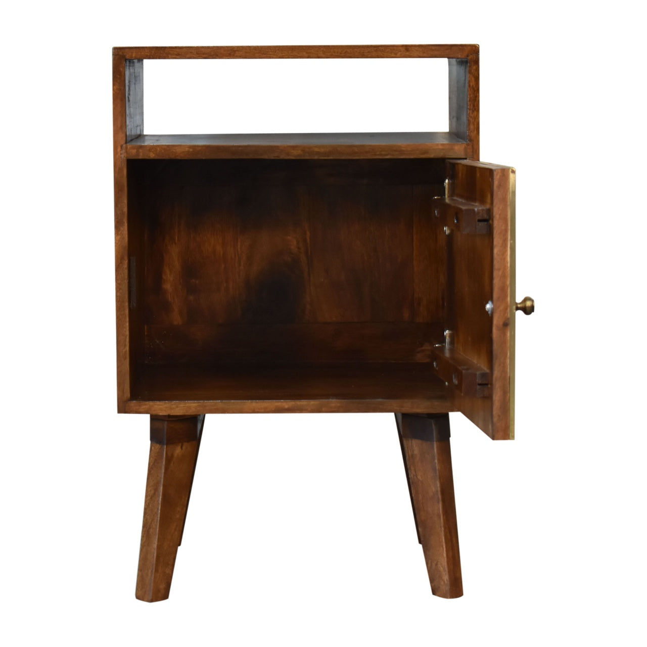 Zen Bedside Table | Chestnut Solid Mango Wood