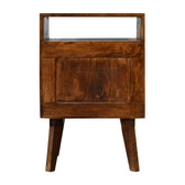 Zen Bedside Table | Chestnut Solid Mango Wood