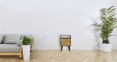 Zen Bedside Table | Chestnut Solid Mango Wood