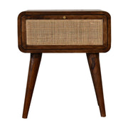 Close-knit Chestnut Bedside Table