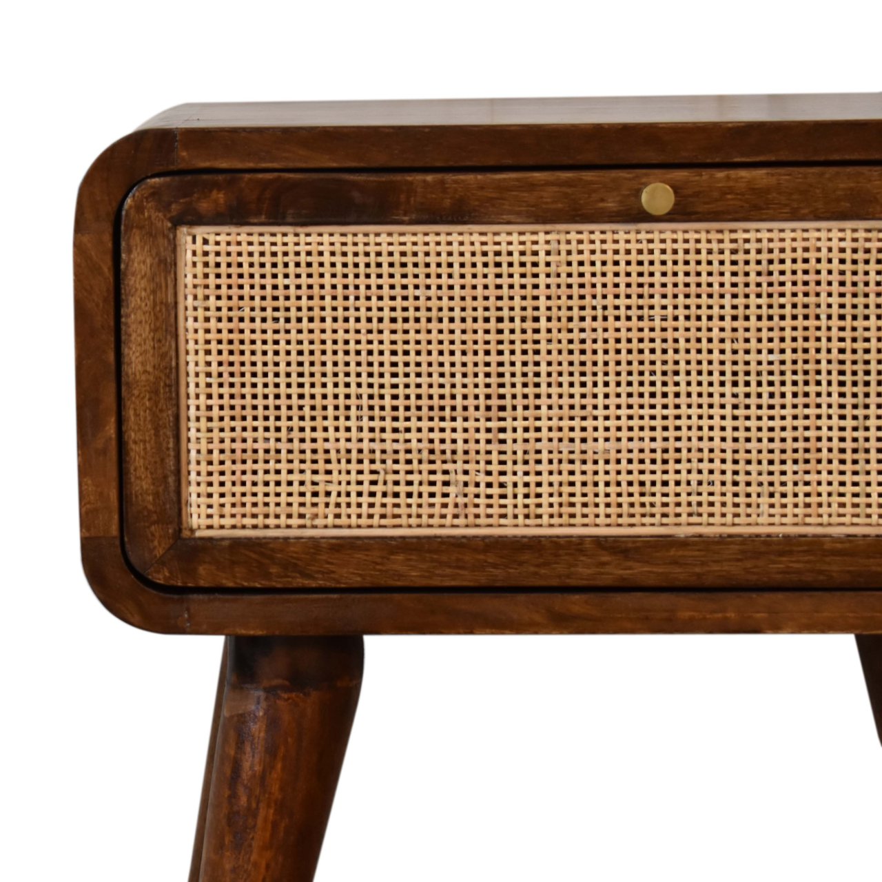 Close-knit Chestnut Bedside Table