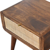 Close-knit Chestnut Bedside Table