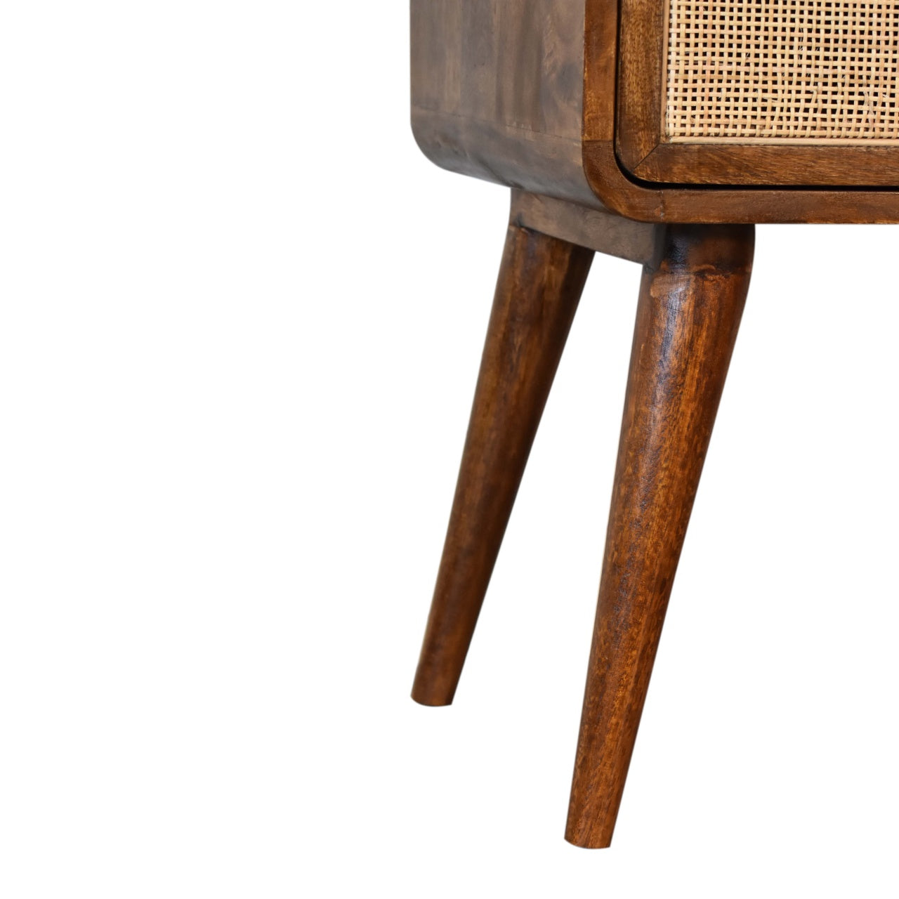 Close-knit Chestnut Bedside Table