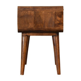 Close-knit Chestnut Bedside Table