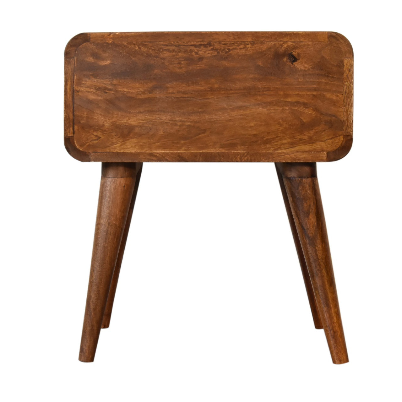 Close-knit Chestnut Bedside Table
