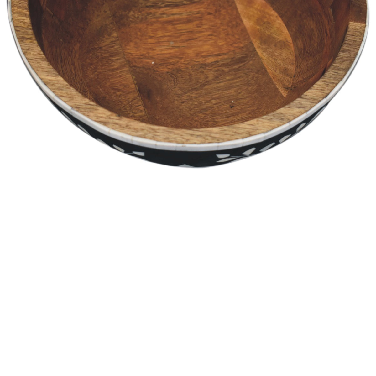 Floral Resin Inlay Bowl Set Storage Bench