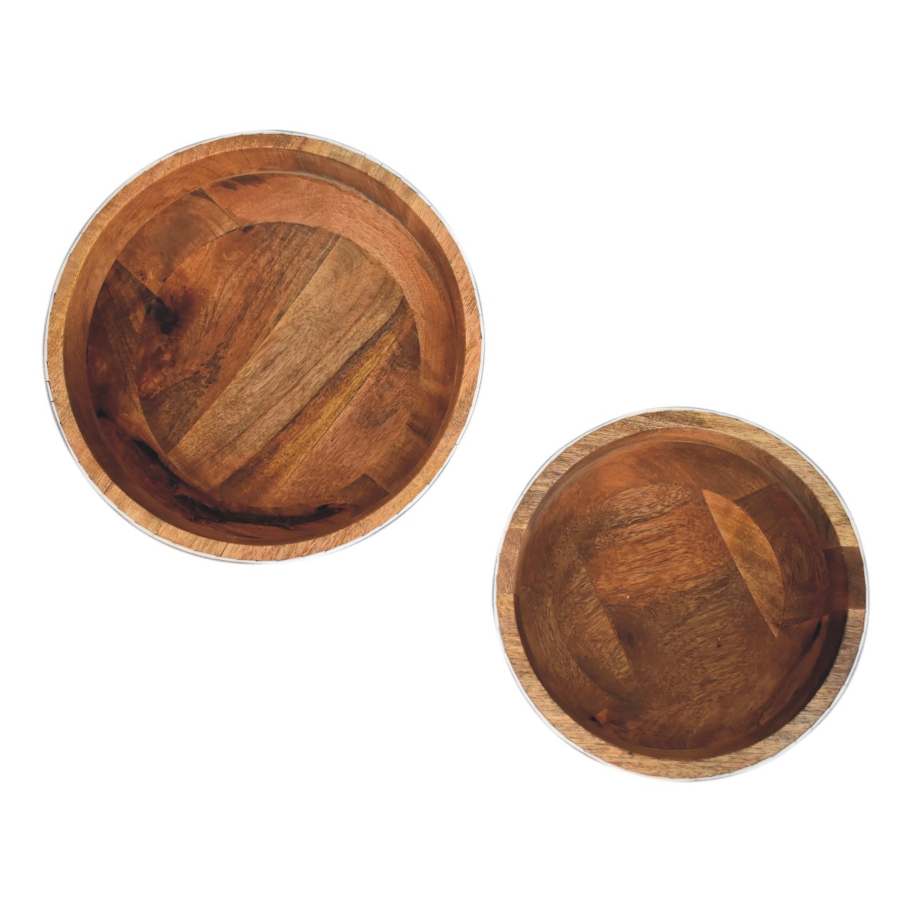 Floral Resin Inlay Bowl Set Storage Bench