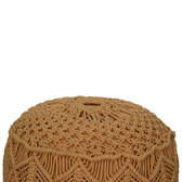 Crotchet Brown Footstool