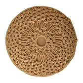 Crotchet Brown Footstool