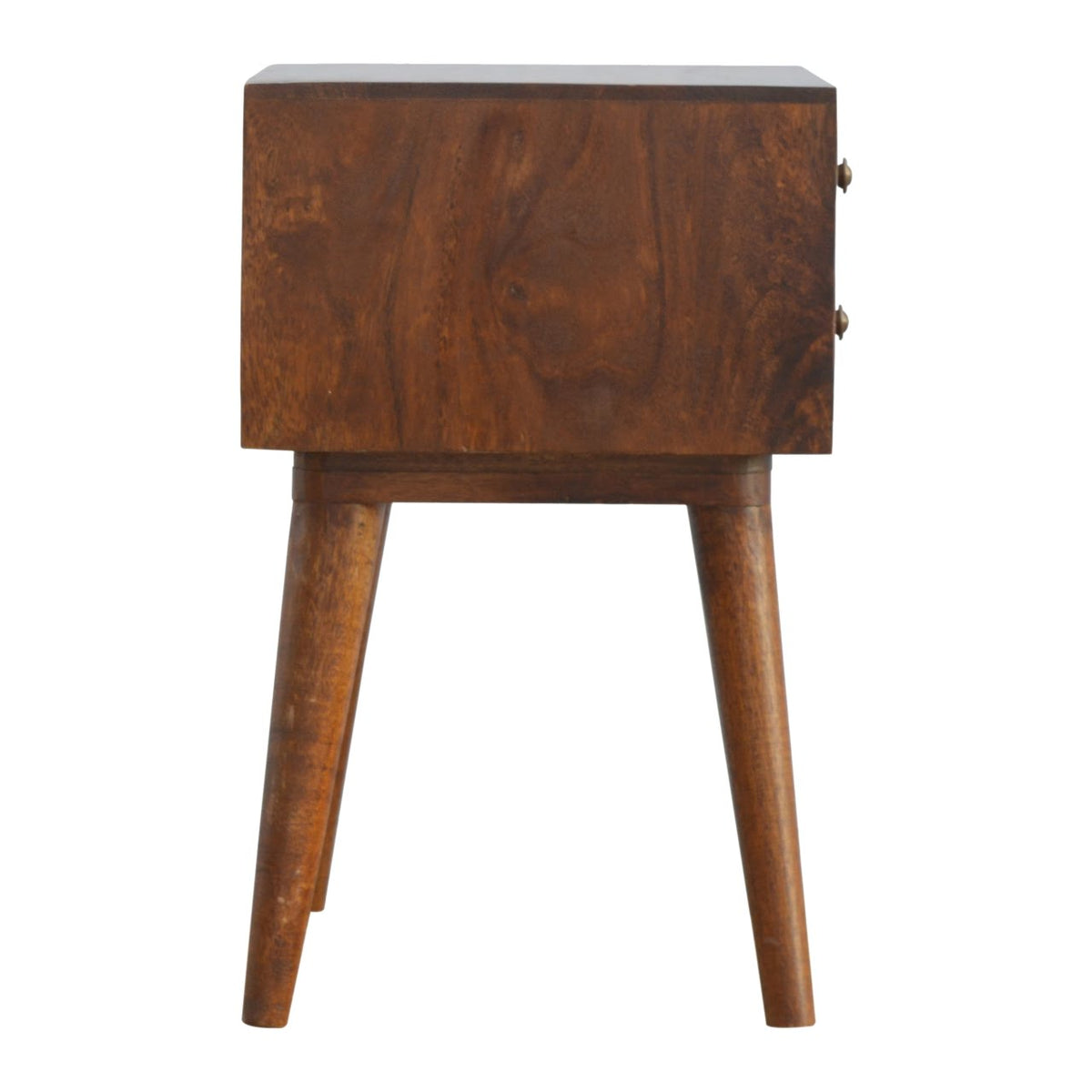 Geo Brass Inlay Bedside Table