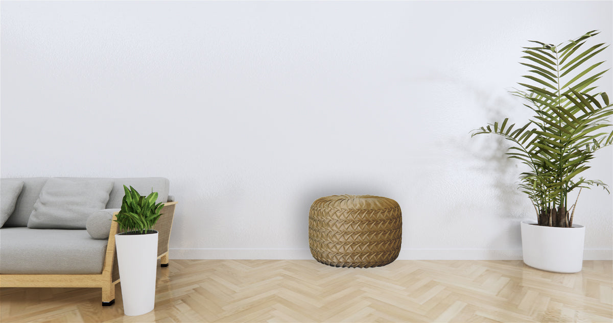 Ochre Hart Pouffe