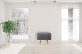 Keeva Grey Oblong Footstool