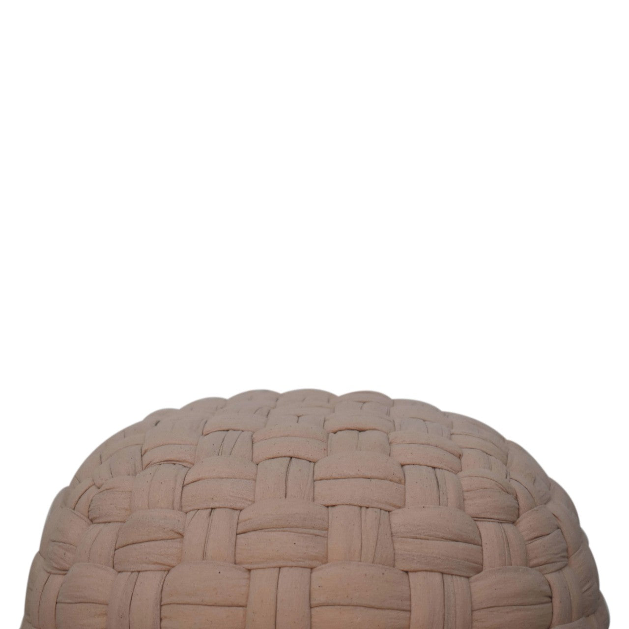 Tube Pouffe Cream Footstool