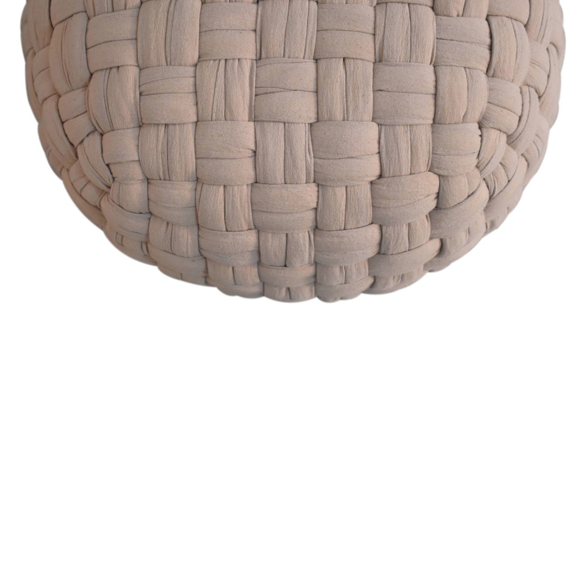 Tube Pouffe Cream Footstool
