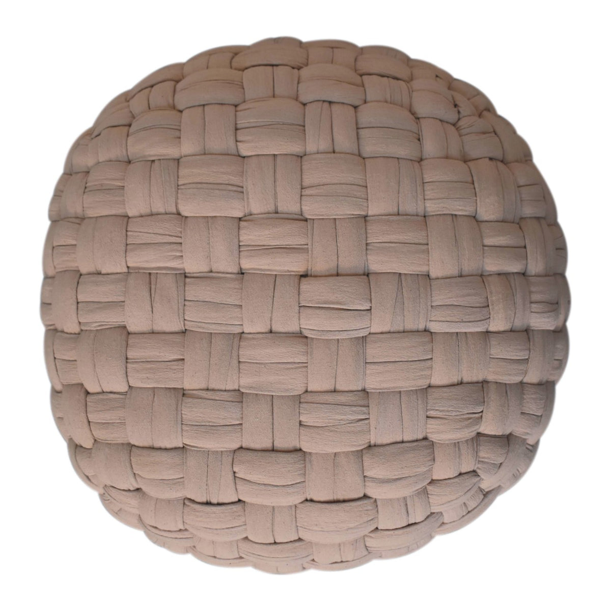 Tube Pouffe Cream Footstool