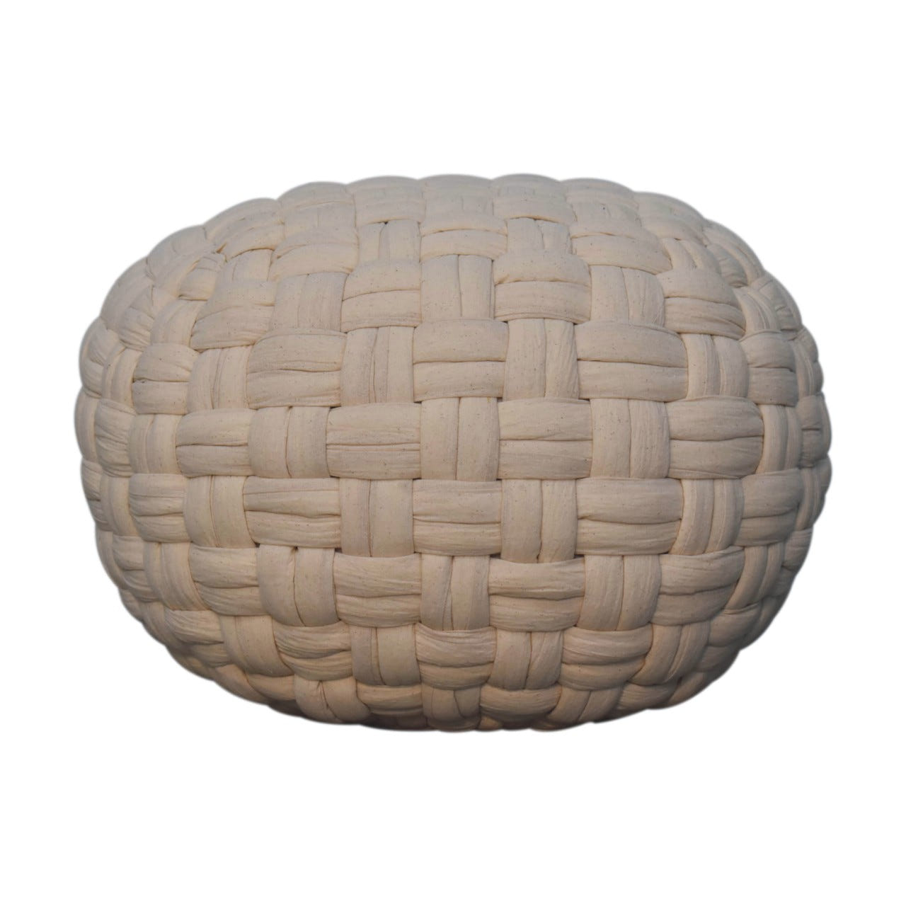 White Tube Footstool
