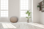 White Tube Pouffe