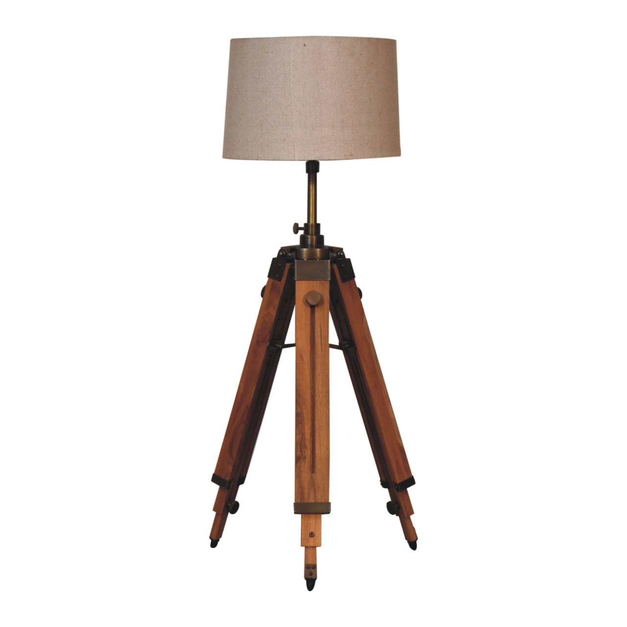 Wooden Tripod Lamp Accent Piece