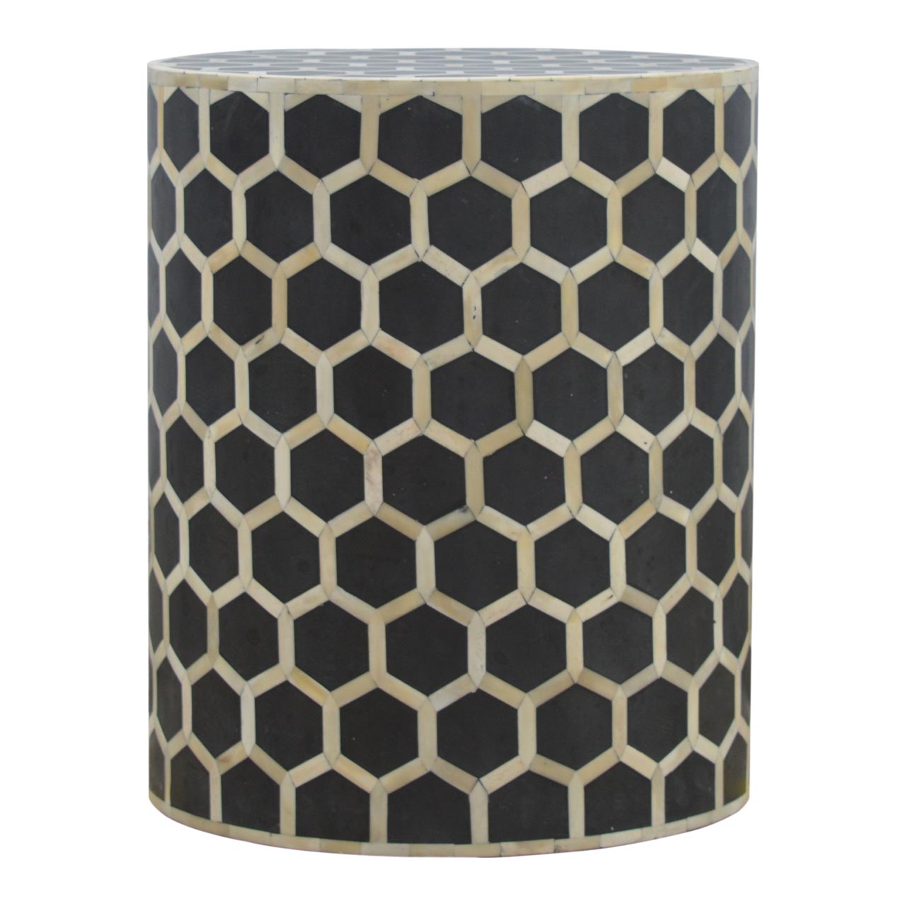 Bone Inlay Occasional Footstool