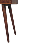 Chestnut Pineapple Console Chest of Drawers | Hand-Carved