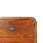 Floating Mini Chestnut Bedside Table | Wall-Mounted