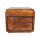 Floating Mini Chestnut Bedside Table | Wall-Mounted