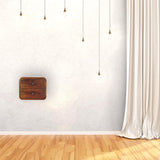 Floating Mini Chestnut Bedside Table | Wall-Mounted