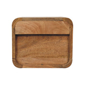 Mini Curve Oak-ish Floating Bedside Table | Wall-Mounted