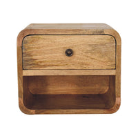 Mini Oak-ish Floating Open Bedside Table