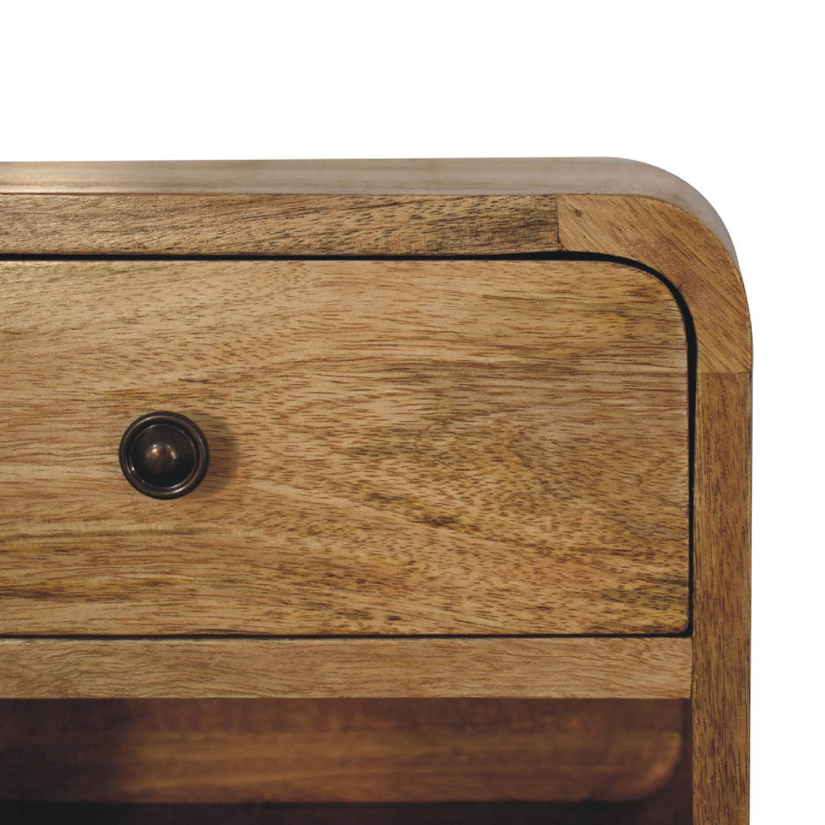 Mini Oak-ish Floating Open Bedside Table | Wall-Mounted