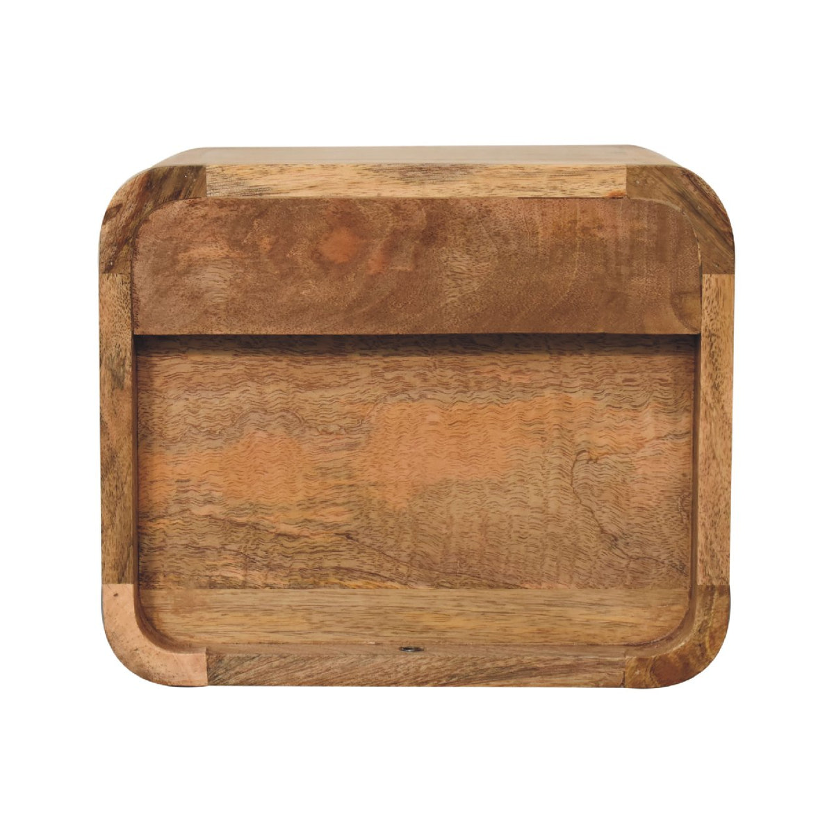 Mini Oak-ish Floating Open Bedside Table | Wall-Mounted