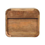 Mini Oak-ish Floating Open Bedside Table | Wall-Mounted