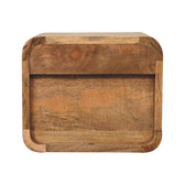Mini Oak-ish Floating Open Bedside Table | Wall-Mounted