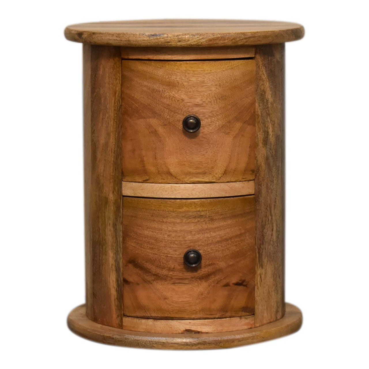 Mini 2-Drawer Drum Storage Bench