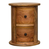 Mini 2-Drawer Drum Storage Bench