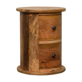 Mini 2-Drawer Drum Storage Bench