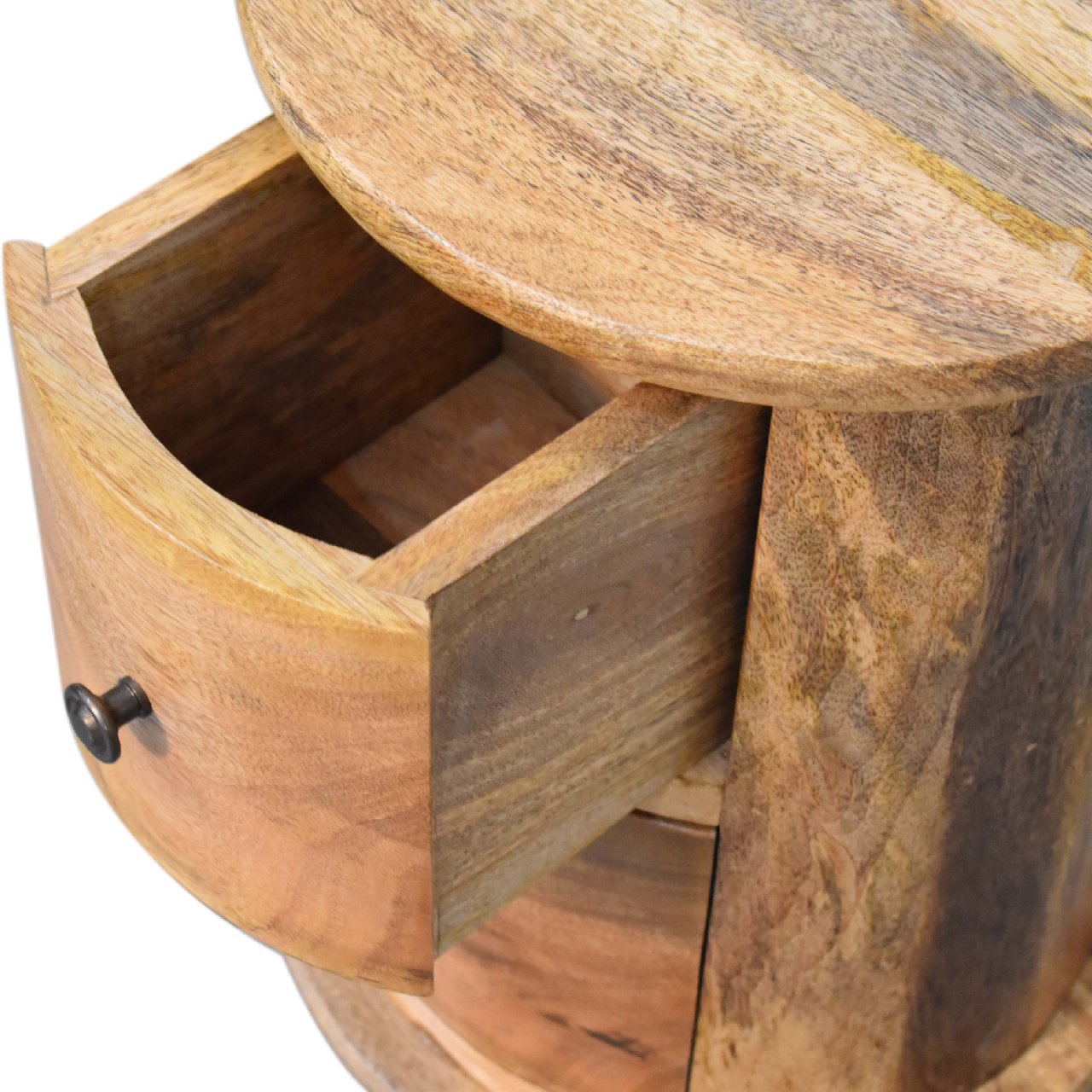 Mini 2-Drawer Drum Storage Bench