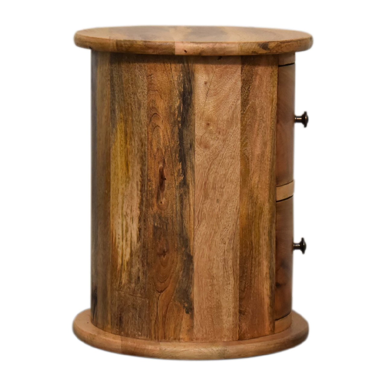 Mini 2-Drawer Drum Storage Bench