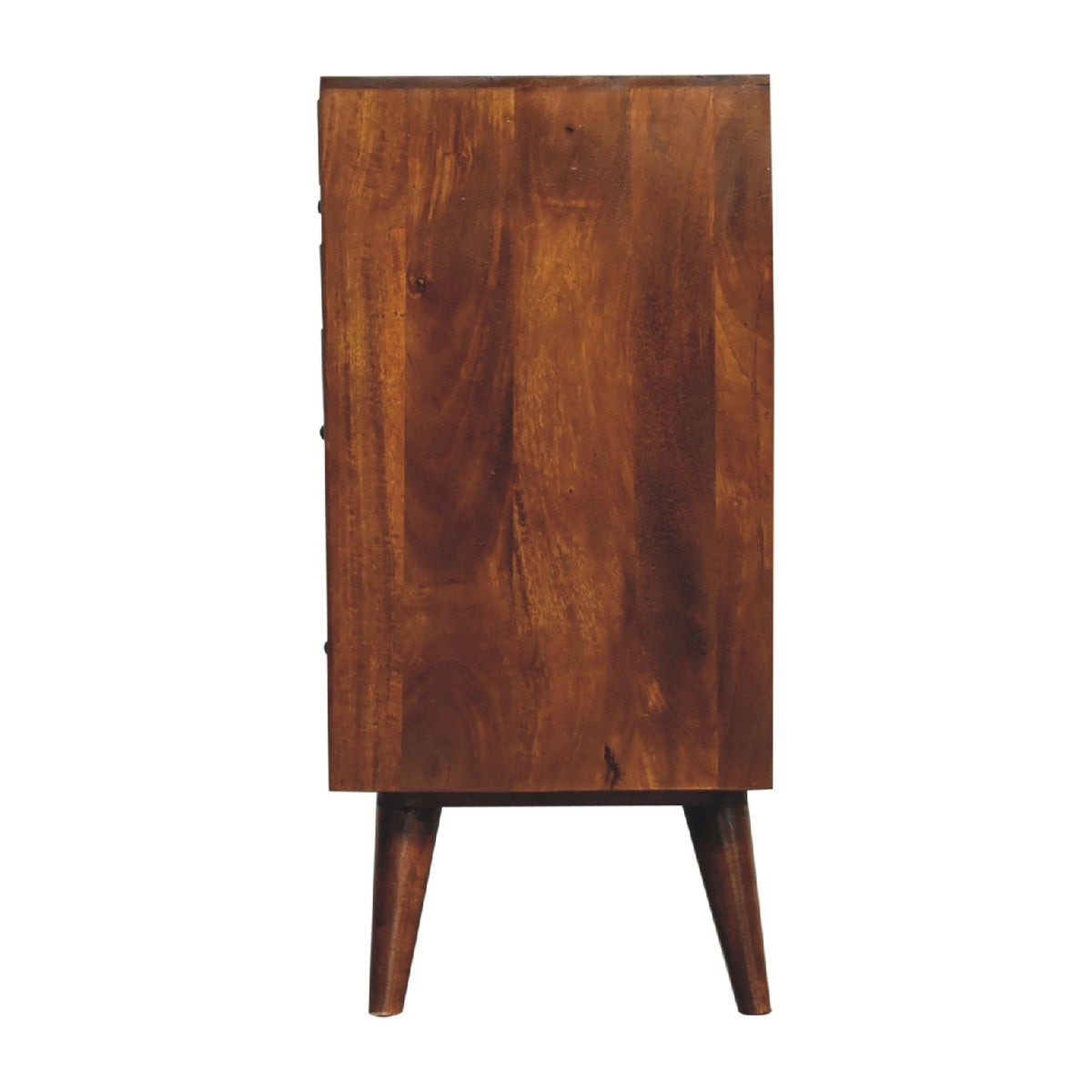 Pineapple Chestnut Carved Chest of Drawers | Hand-Carved