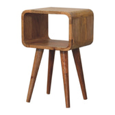 Mini Curved Open Bedside Table