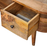 Mini Rounded Dual Drawer Entertainment Unit