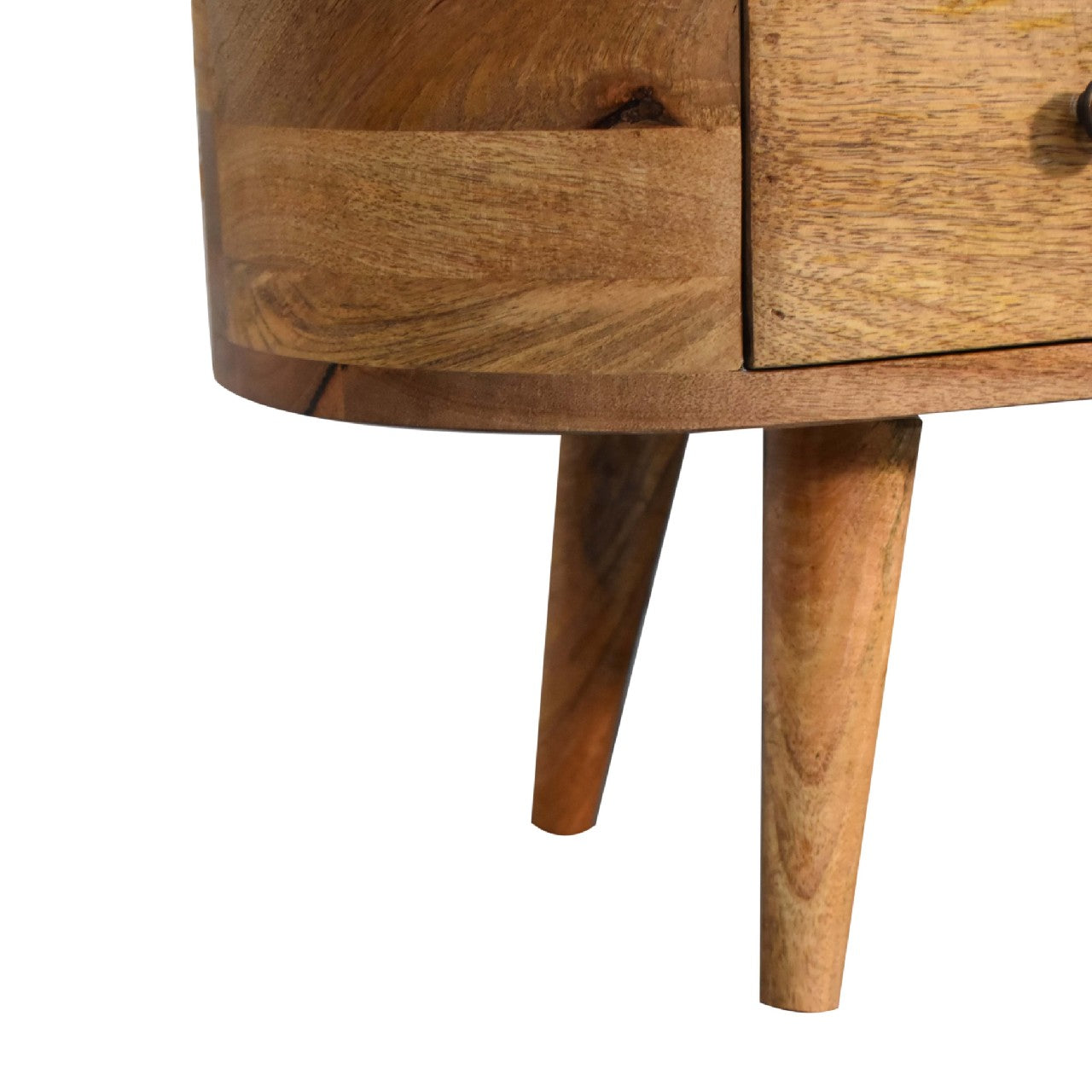 Mini Rounded Dual Drawer Entertainment Unit