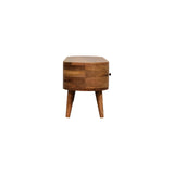 Mini Rounded Dual Drawer Entertainment Unit