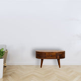 Mini Chestnut Rounded Coffee Table