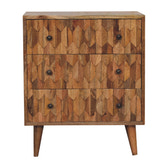 Mini Pineapple Carved Chest of Drawers | Hand-Carved